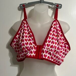 💜 4X Heart Print Women's Intimate Bra